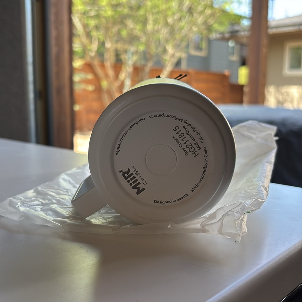 MiiR Camp Cup White Insulated Mug with Lid - Picture 2 of 3